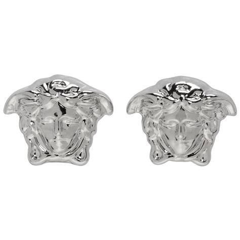 versace earrings silver|silver everyday earrings.